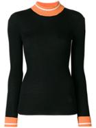Loewe High Neck Knit Sweater - Black