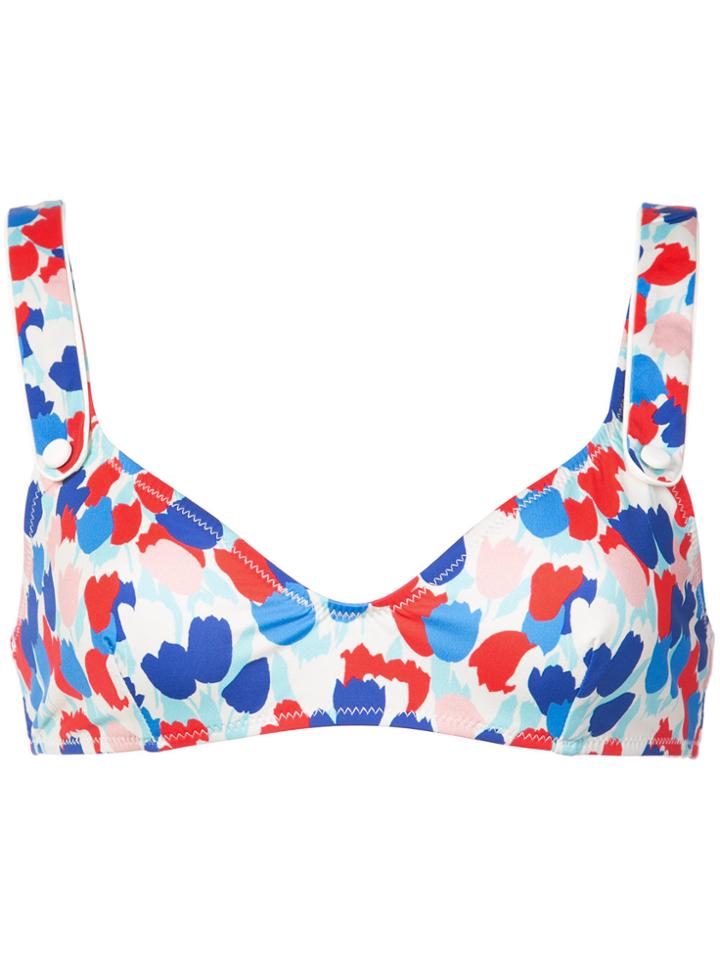 Morgan Lane Tulip Print Isla Bikini Top - Multicolour
