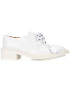 Aalto Block Heel Derby Shoes - White