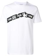 Les Hommes Urban Printed Crew Neck T-shirt - White