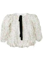 Giambattista Valli Sheer Embroidered Blouse - Green