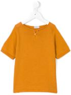 Violeta E Federico - Short-sleeved Sweater - Kids - Cotton - 6 Yrs, Yellow/orange