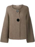 The Row Oversized Button Knitted Top - Neutrals