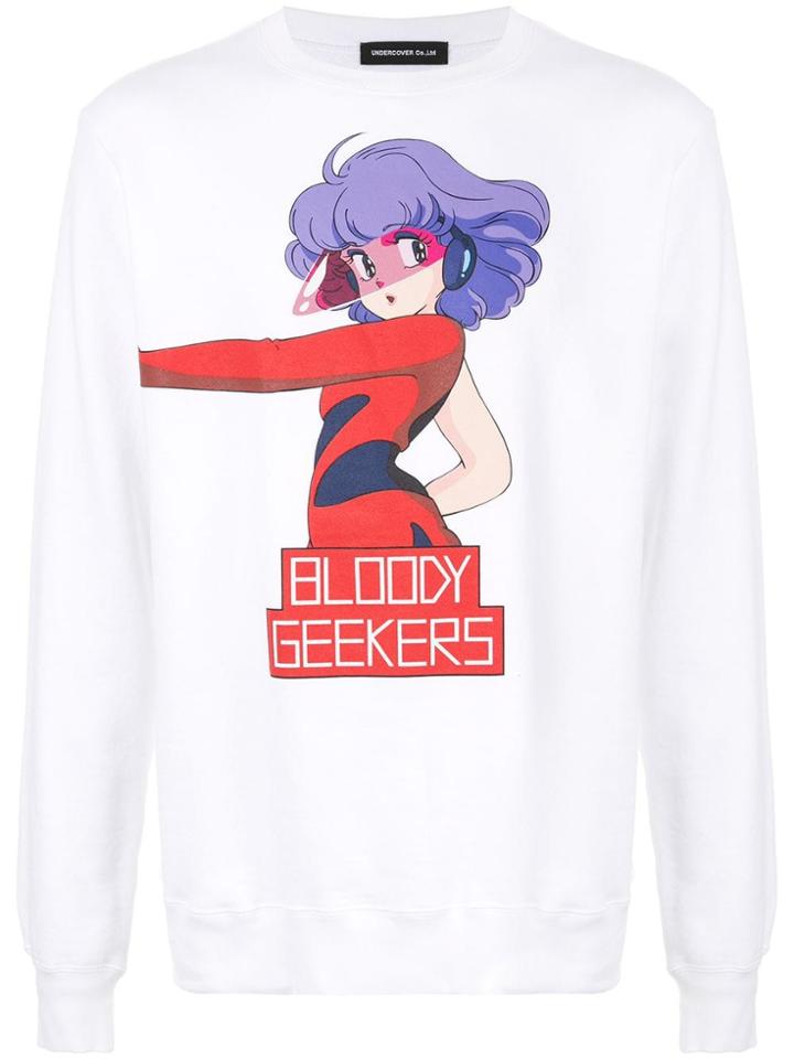 Undercover Magical Angel Printed Sweatshirt - White