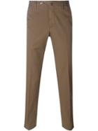 Pt01 Slim Chino Trousers, Men's, Size: 54, Brown, Cotton/spandex/elastane/linen/flax