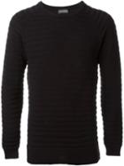 John Smedley 'bonza' Textured Jumper, Men's, Size: Medium, Blue, Cotton
