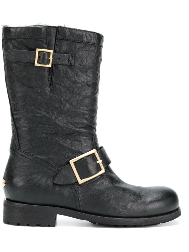 Jimmy Choo Biker Boots - Black