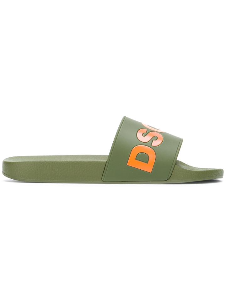 Dsquared2 Dune Pool Slides - Green