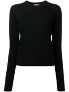 Nehera Crew Neck Jumper, Women's, Size: Large, Black, Virgin Wool
