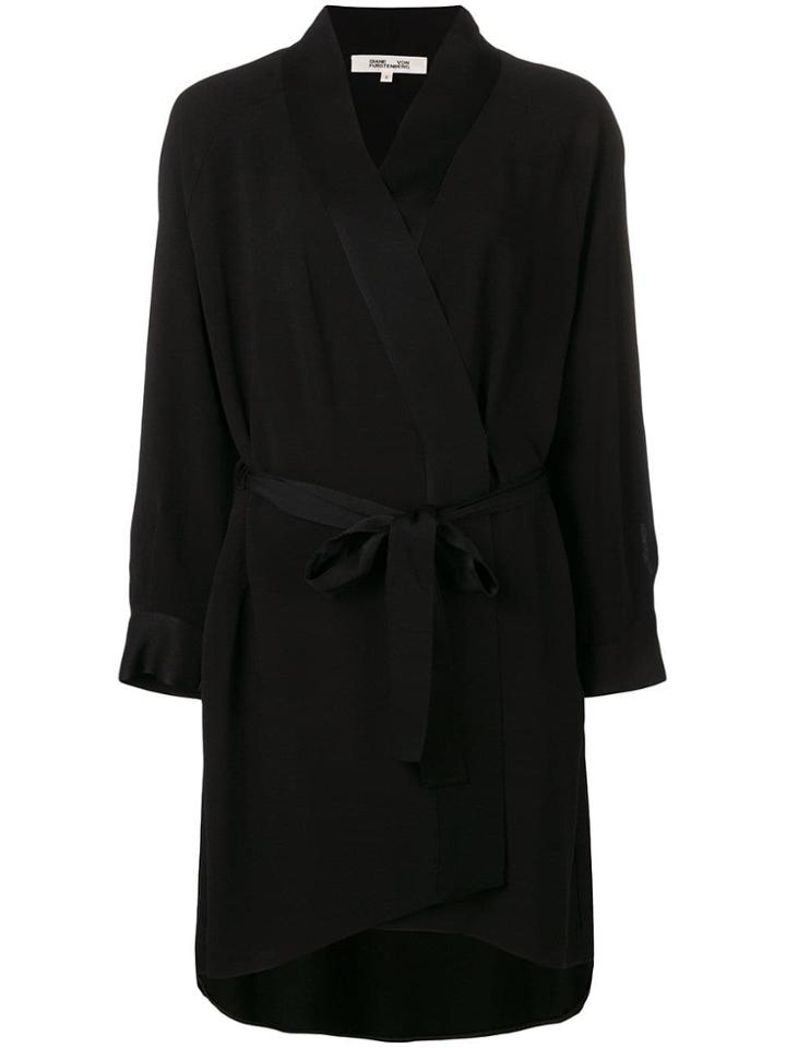Dvf Diane Von Furstenberg Deon Woven Dress - Black