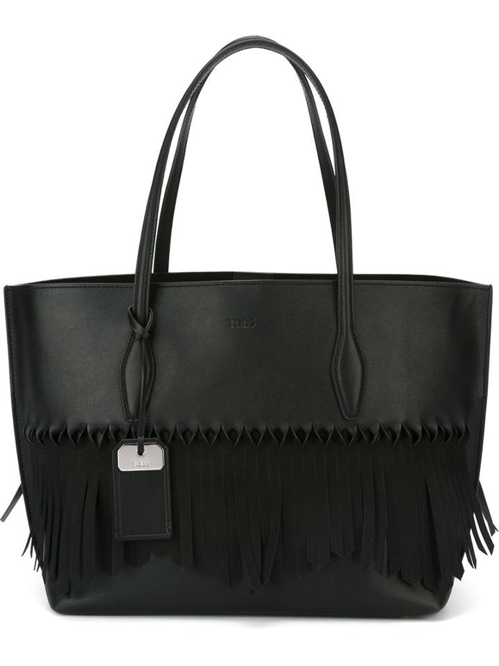 Tod's Large Fringed Shoulder Bag