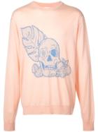 Alchemist Paradise Skull Intarsia Jumper - Pink