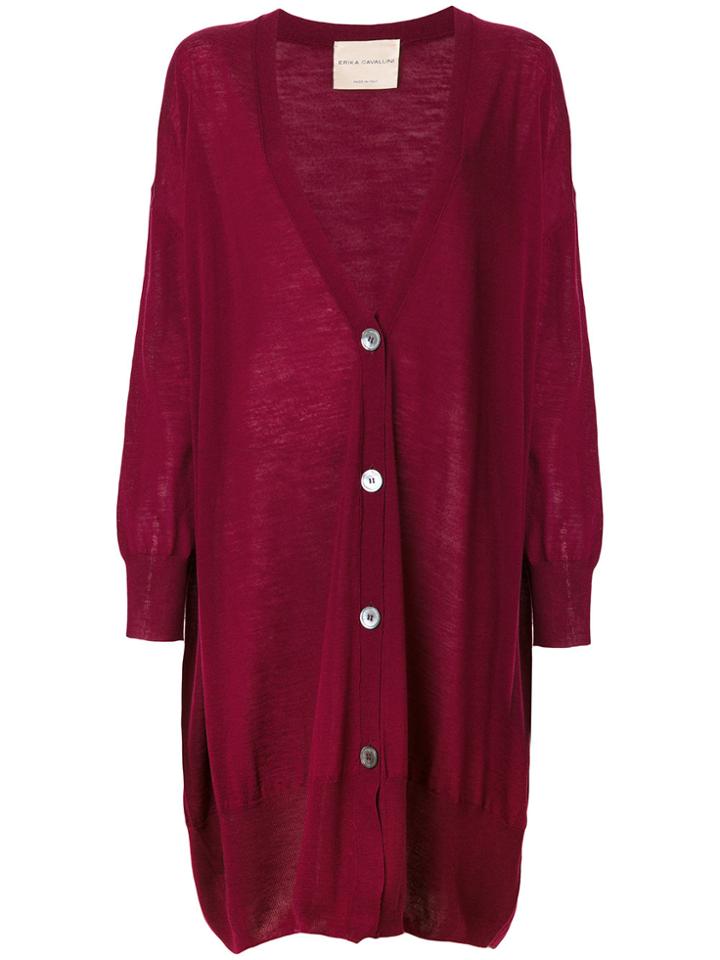 Erika Cavallini Slouchy Cardigan - Pink & Purple