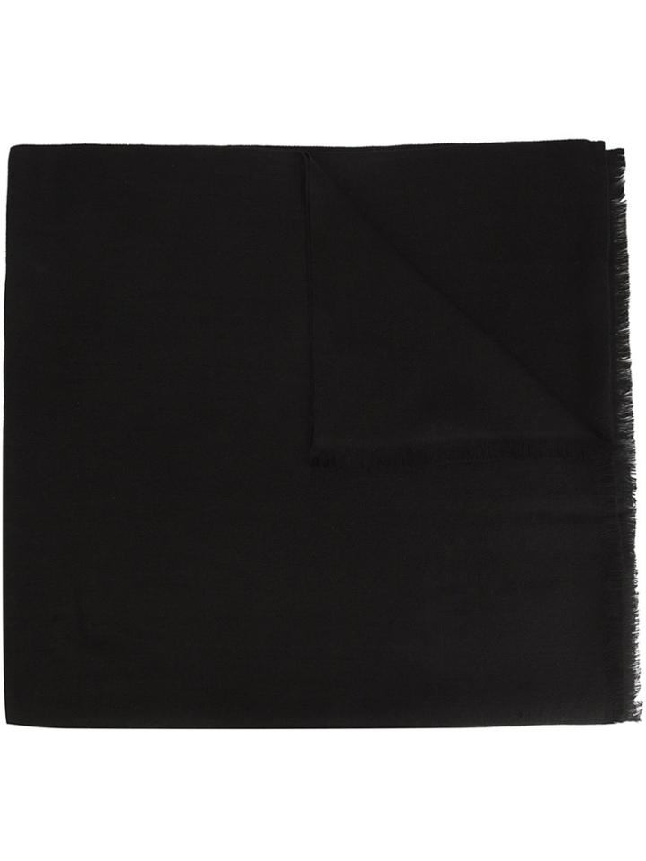 Denis Colomb 'herringbone Shawl' Scarf - Black