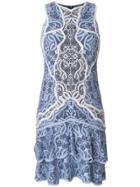 Jonathan Simkhai Ruffled Lace Dress - Blue