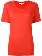 Iro Scoop Neck T-shirt, Women's, Size: Xs, Red, Linen/flax