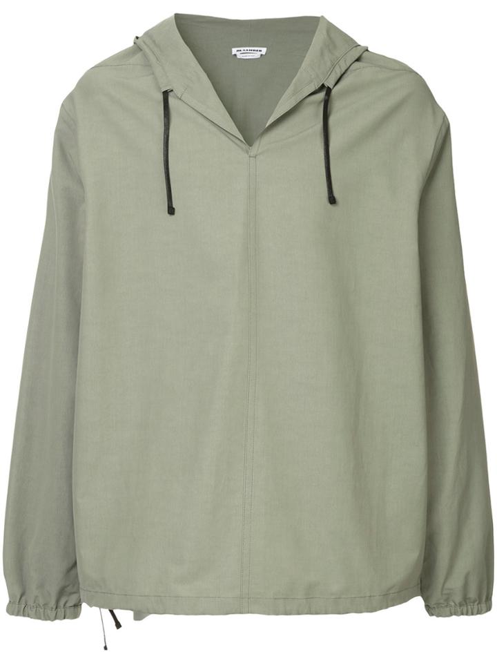 Jil Sander Long-sleeve Hoodie - Green