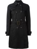 Herno Classic Trench Coat, Women's, Size: 44, Black, Cotton/polyamide/viscose