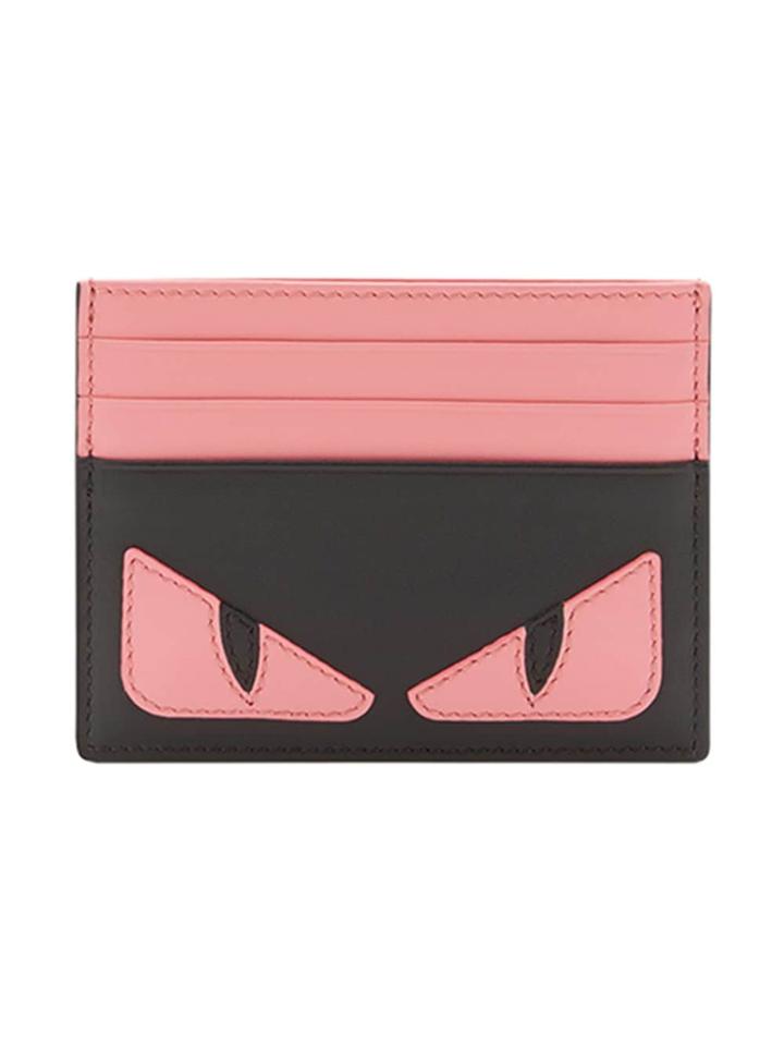 Fendi Monsters Eyes Cardholder - Black