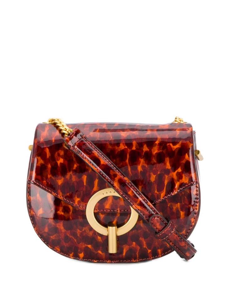 Sandro Paris Pepita Cross Body Bag - Orange