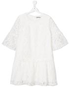 Ermanno Scervino Junior Short Lace Dress - White