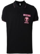 Moschino Flamingo Polo Shirt, Men's, Size: Small, Black, Cotton