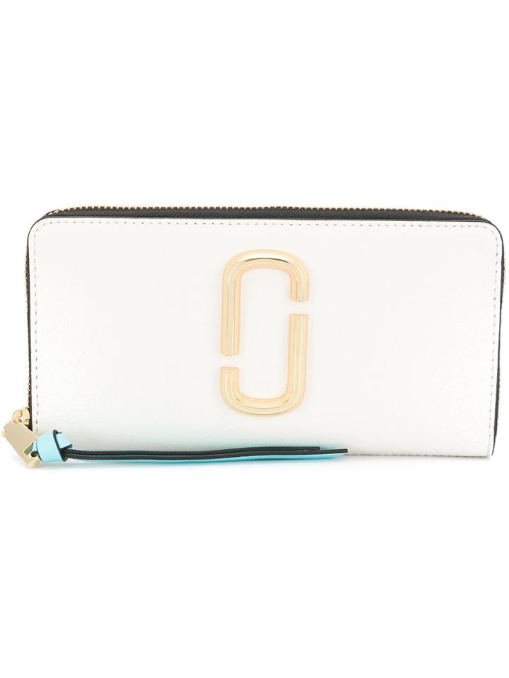 Marc Jacobs Snapshot Continental Wallet - White