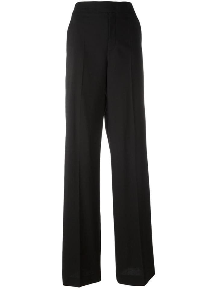 Red Valentino Straight Tailored Trousers - Black