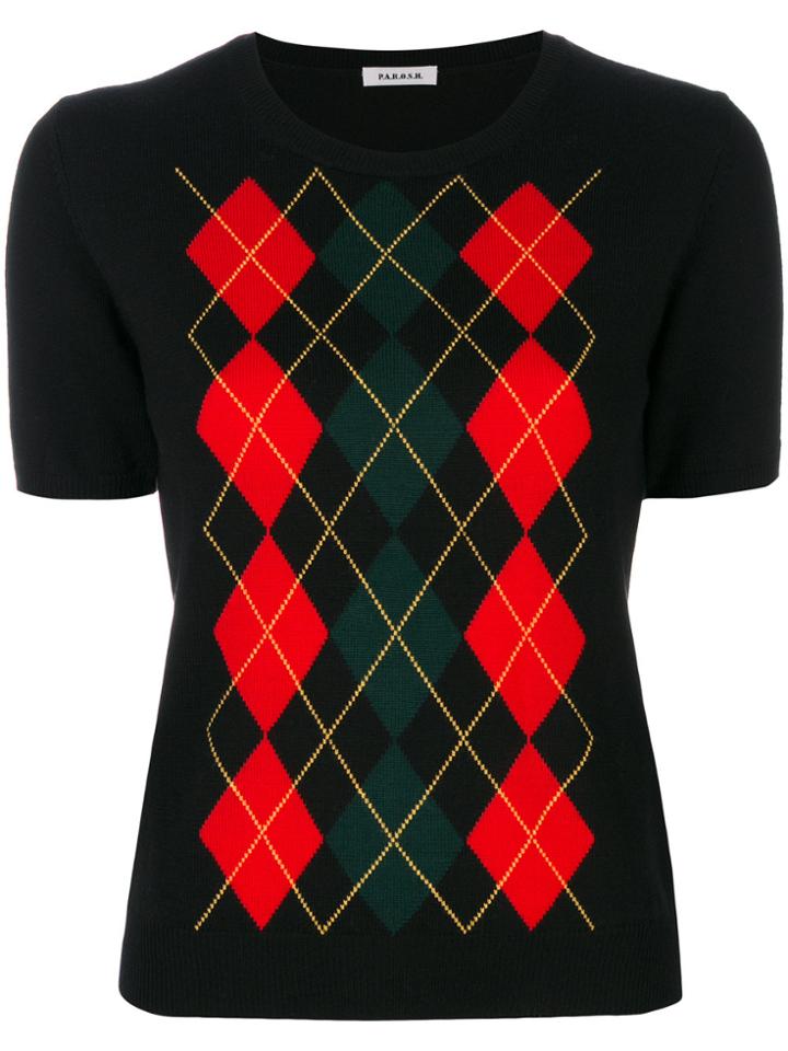 P.a.r.o.s.h. Crew Neck Knit Sweater - Black