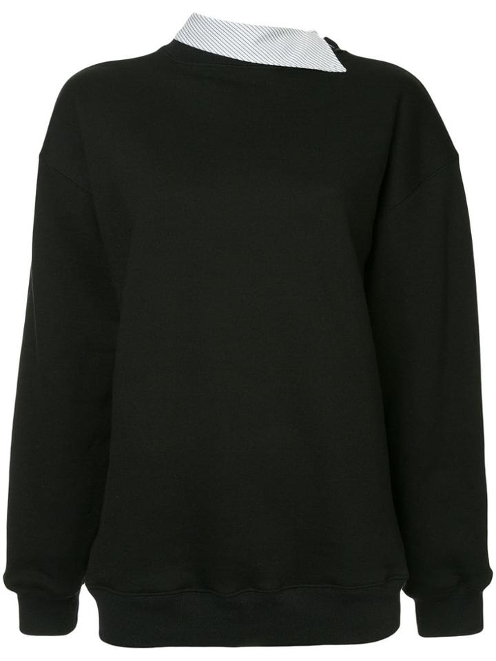Le Ciel Bleu Contrast Collar Jumper - Black