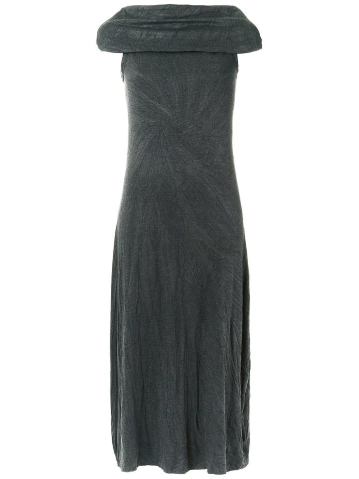 Uma Raquel Davidowicz - Midi Dress - Women - Polyester/spandex/elastane/viscose - Pp, Grey, Polyester/spandex/elastane/viscose