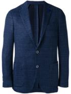 Lardini Single-breasted Tailored Blazer, Men's, Size: 50, Blue, Cotton/linen/flax/polyester