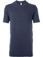 Damir Doma Exposed Seam T-shirt, Men's, Size: S, Blue, Linen/flax/spandex/elastane