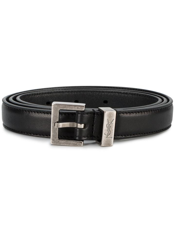 Saint Laurent Buckled Belt - Black