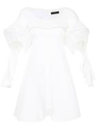 Ellery Oversized Structured Dress - White