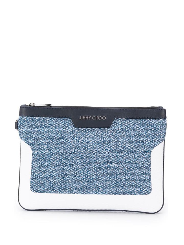 Jimmy Choo Knitted Clutch Bag - Blue