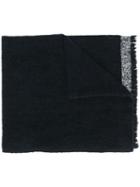 Zanone Herringbone Scarf - Black