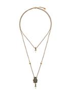 Alexander Mcqueen Layered Bug Drop Necklace - Metallic