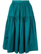 Yves Saint Laurent Vintage 1980's Gypsy Skirt - Blue