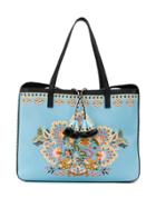 Etro Floral Tote Bag - Blue