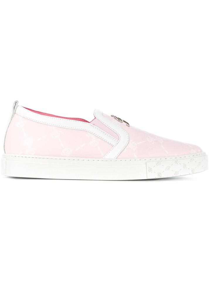 Blumarine Slip-on Sneakers - Pink & Purple