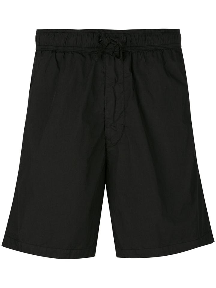 Stone Island Shadow Project Track Shorts, Men's, Size: 46, Black, Cotton/polyamide
