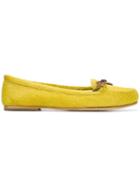 Tomas Maier Fuzzy Tie Detail Moccasins