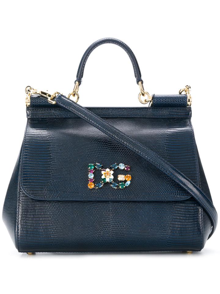Dolce & Gabbana Sicily Tote Bag - Blue