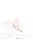 Clergerie Flat Hyker Boots - White