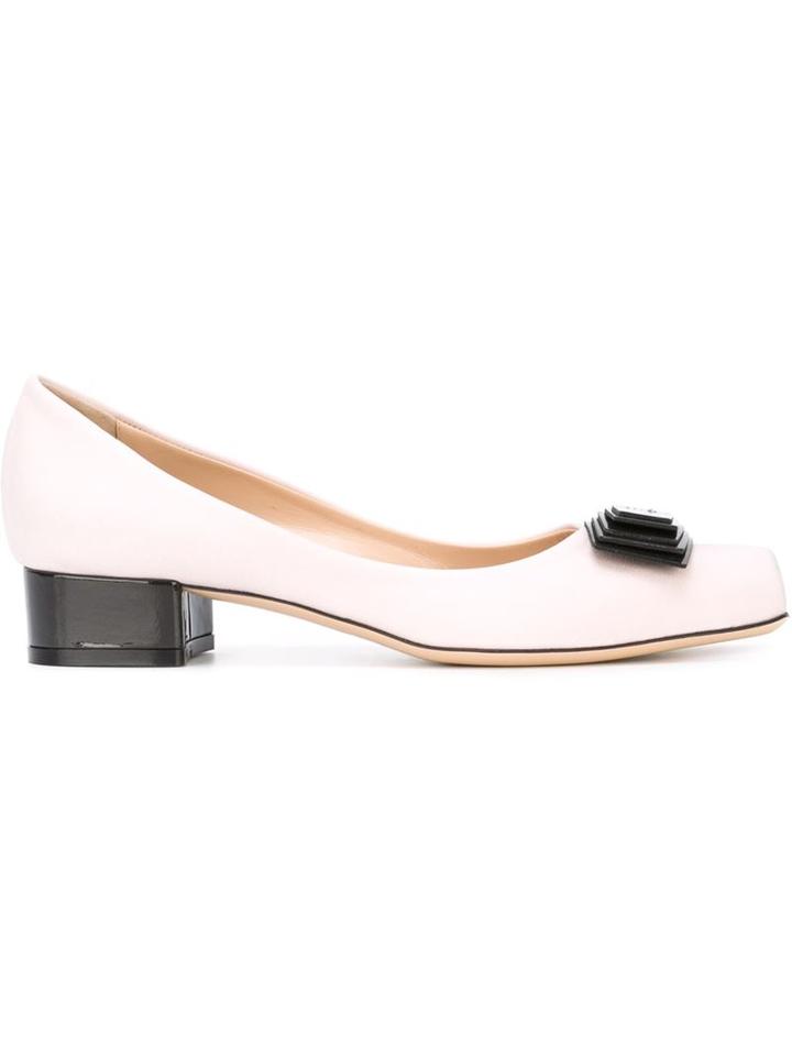 Emporio Armani Ballerina Square Pumps