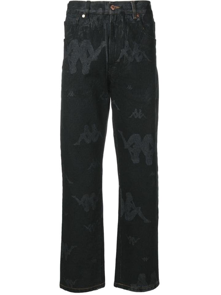 Paura X Kappa Barney Jeans - Black