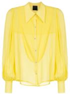 Andrea Bogosian Long Sleeved Blouse - Yellow & Orange