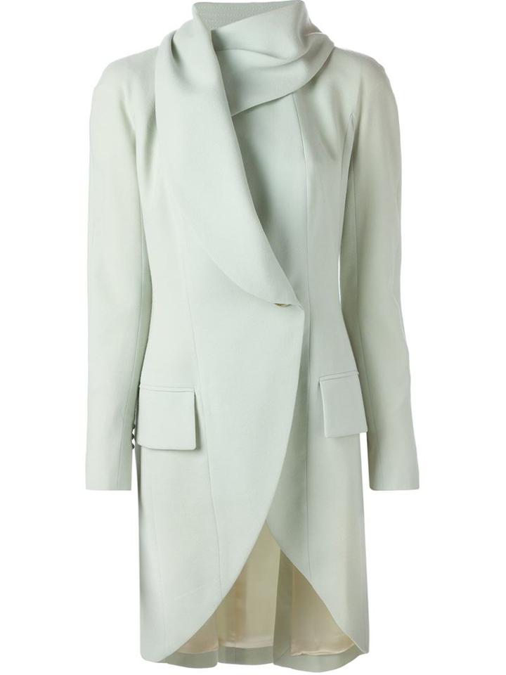 John Galliano Vintage Single Button Fold Over Coat