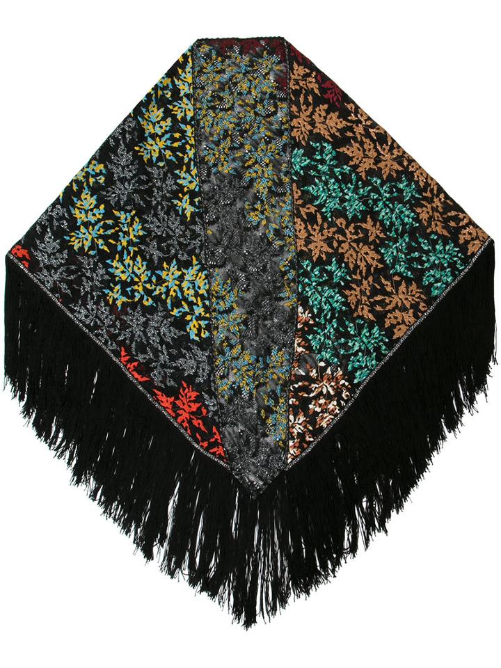 Missoni - Fringed Scarf - Women - Rayon - One Size, Black, Rayon